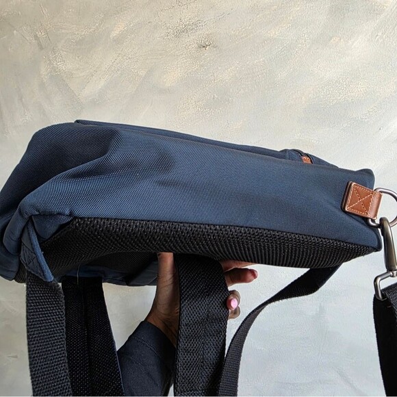 Fossil Men's Buckner Briefcase Backpack Blue 16x12x3 - Picture 7 of 13